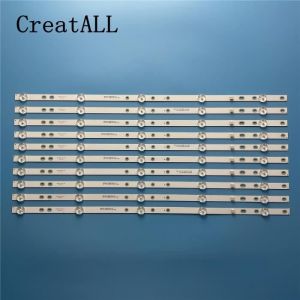 Bande - ruban ledBande de r&eacute;tro&eacute;clairage LED 5 lampe pour AKAI 48 55 TV AKTV480 T DS55M78-DS02-V01 DSBJ-WG [E322229174]