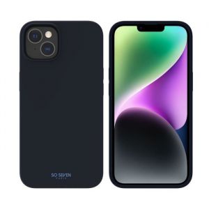 SO SEVEN COQUE SMOOTHIE RECYCLEE BLEU IPHONE 14 PLUS