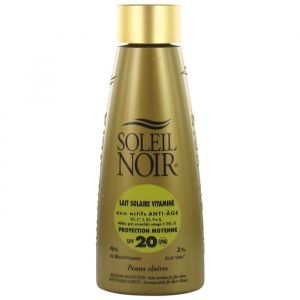Soleil Noir Lait Solaire Vitaminé 20 Protection Moyenne
