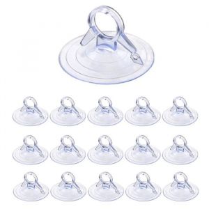 Ventouse de 45mm Mini Ventouse 100 Pièces Carrosserie Ventouse en Plastique PVC Sans Crochets Ventouse Transparente en Caoutchouc Ve