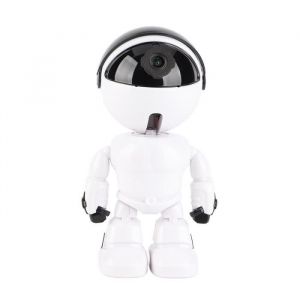 OMABETA Caméra de sécurité intérieure Caméra WiFi sans fil en forme de Robot vidéo HD bricolage camera Sans carte de stockage