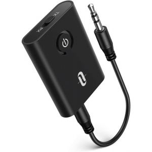 &Eacute;metteur/r&eacute;cepteur Bluetooth 5.0 adaptateur audio sans fil 35 mm 2 en 1 TaoTronics (aptX Low Latency)