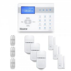Alarme maison sans fil ICE-Bi 3 &agrave; 4 pi&egrave;ces mouvement + intrusion - Compatible Box