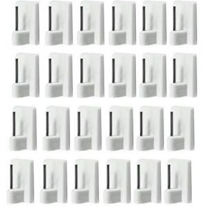 com-four&reg; 12x Crochets Autocollants pour Barres de Rideaux - Crochets adh&eacute;sifs pour Vos Rideaux (12 pi&egrave;ces)