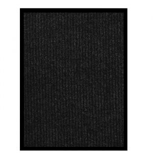 HOMMIE Paillasson ext&eacute;rieur - Tapis de Sol antid&eacute;rapant - Tapis de Porte dentr&eacute;e -ray&eacute; Anthracite 60x80 cm (80578)