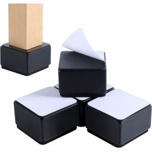 Lot de 4 rehausseurs de lit rehausseurs de meubles rehausseurs de table rehausseurs de chaise ou de canapé 2 pouces de hauteur