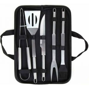 Ensemble Ustensiles de Barbecue Mallette en Aluminium Accessoire de Barbecue ProfessionnelParfaite Set de Couverts Barbecue PZCC