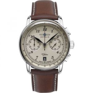 Zeppelin 7674-6 Chronographe Montre Homme 100 ans Zeppelin 42mm 5ATM