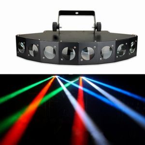 8 Têtes RGBW LED Faisceau Projecteur Lampe DMX Projecteurs Mobiles Pro Disco Par Fête DJ Spectacle Scène Spot Eclairage