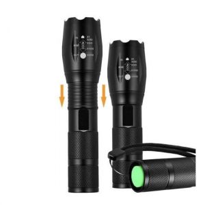 Lampe torche rechargeable LED Cree Torch Police Tactical Zoom Lampe de camping 18650