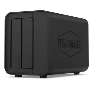 TERRAMASTER D2-320 Boîtier Raid Stockage USB 3.2 Gen 2 10Gbps Type C 2 Baies Prenant en Charge Raid 0 1 Simple JBOD (sans