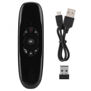 T&eacute;l&eacute;commande sans fil USB 2 en 1 2 en 1 avec souris volante Clavier et capteur int&eacute;gr&eacute; pour PC / Smart TV / Projecteur etc.