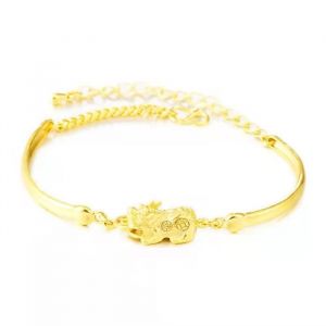 Bracelet Femme RMEGA - Ajustable - Doré - Oxyde de zirconium - Cadeau Bijoux idéal