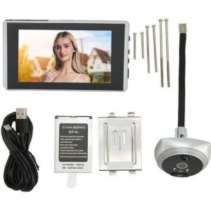 Judas de judas numérique Caméra Judas Numérique Enregistrement Vidéo Automatique 1080p informatique peripherique Argent