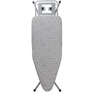 Table &agrave; RepasserPlanche &agrave; repasser PliablePour Centrale VapeurHauteur R&eacute;glableAvec Housse，120 x 45 cm Gris