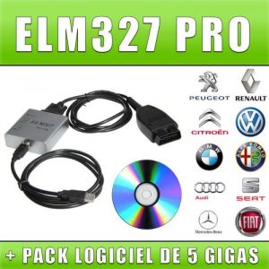 C&acirc;ble / Interface ELM 327 PRO USB - Diagnostique AUTO - LOGICIEL EN FRANCAIS by Mister Diagnostic&reg;