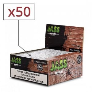 feuille a rouler jass slim brown x 50