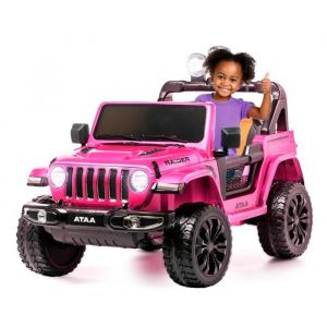 Voiture 4x4 &eacute;lectrique ATAA Raider 12v Rose - Voiture &eacute;lectrique pour enfant avec batterie 12v et t&eacute;l&eacute;commande