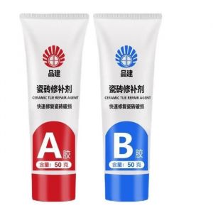 2Pcs Kit Réparation Receveur de Douche RésinePeinture Baignoire BlancKit Réparation CarrelageKit Réparation Baignoire Acrylique