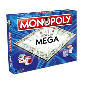 Jeu de soci&eacute;t&eacute; - Monopoly - Winning Moves - &Eacute;dition Mega - Plateau XXL - R&egrave;gles am&eacute;lior&eacute;es