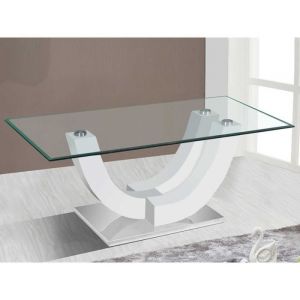 Combien de fois avez-vous vu une table basse avec un cadre en forme de demi-cercle ? Bah voil&agrave; ... Le design de la table basse