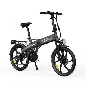 PVY Z20PRO - Velo Electrique Pliable 500W 36V10AH 6 Vitesses/ Top 20mph/ 20 pouces  Autonomie 80km Mini-e-bike de Ville-Gris