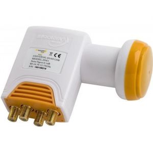 GOLDEN LNB QUAD Universel 01dB Tête parabole satellite Full HD 4K Astra Eutelsat