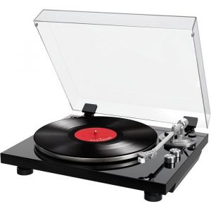 Platine vinyle Bluetooth stylet AT-3600Lvitesse r&eacute;glable 33/45contr&ocirc;le anti-patinager&eacute;glage tonalit&eacute;son &eacute;quilibr&eacute;brun