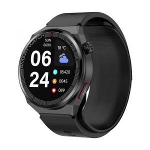 INF Montre intelligente électrocardiogramme ECG tension artérielle fréquence cardiaque oxygène dans le sang Le noir