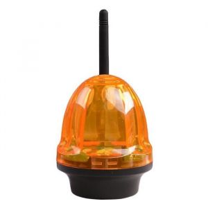 Feu &agrave; LED - Automatisme Portail - Fixe ou Clignotant - Antenne Int&eacute;gr&eacute;e - &Eacute;tanche IP54 - 12/24/220 V AC/DC