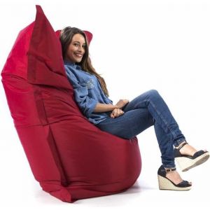 Pouf - BiG52 - Bordeaux - Taille XXL - Billes de polystyr&egrave;ne recycl&eacute; &eacute;cologique