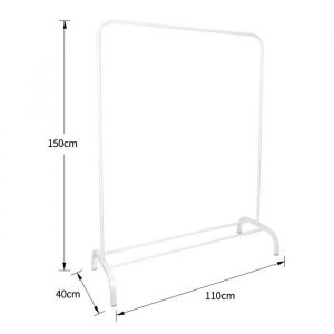 Shenglimeii  PORTE-MANTEAU Porte-manteau m&eacute;tallique sur pied sans roulettes blanc Porte-manteaux color&eacute;s