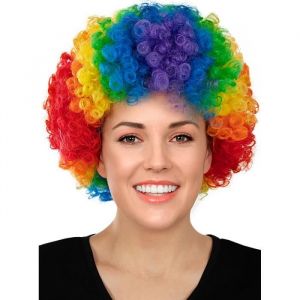 D&eacute;guisement Perruque clown arc-en-ciel 121175- FUNIDELIA- D&eacute;guisement Accessoires- D&eacute;guisement Adulte - Halloween carnaval et