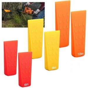 6 Pi&egrave;ces Coin Dabattage PlastiqueCoin AbattageCoin pour Fendre le BoisBucheron Materiel pour Couper larbre pour la Foresterie