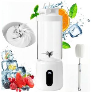 Blender Portable sans fil Avec écran -  16 Lames - 3000mAh - Rechargeable Type C - Mixeur Portable Pour Sport Voyages