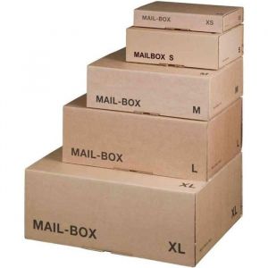 Paquet-carton dexpédition - PAPYRUS - MAIL BOX - Taille XS - Carton ondulé - 20 pièces