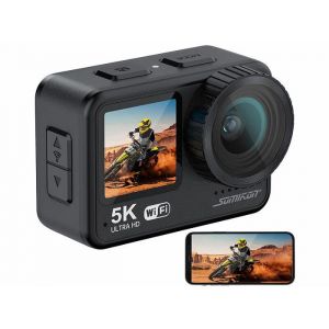 Caméra sport étanche - Somikon - DV-955.WiFi - 5K - 24 Mpx - Stabilisateur 6 axes