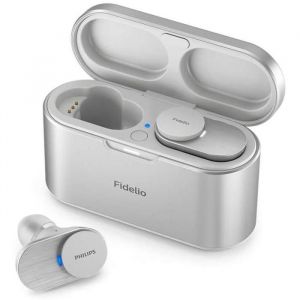 &Eacute;couteurs sans fil - PHILIPS - T1 Fidelio - M&eacute;tal poli - Bluetooth - R&eacute;duction de bruit Pro+