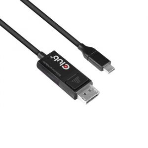 Câble de raccordement TV - CLUB 3D - CAC-1557 - USB 3.1 type C - DisplayPort - 1.80 m noir