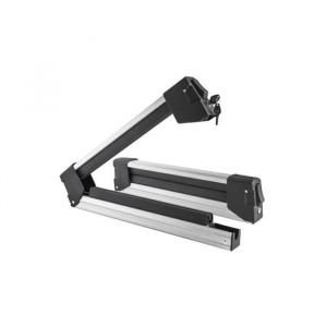 Porte-Skis Aluminium sur Barres de Toit avec Serrures - 4 Paires Skis ou 2 Surfs - Menabo Yelo