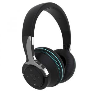 Casque Sans Fil Pliable pour SAMSUNG Galaxy S21+ Smartphone Bluetooth Réglable Son Couleur (NOIR)