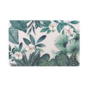 Set de table - Fleur tanisse - 28 x 44 cm - Polypropylène - Vert - Rectangulaire