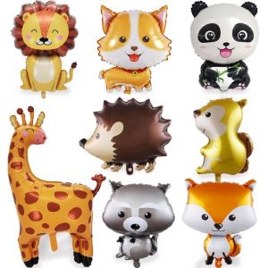 Animaux Jungle Ballons 8 PcsKit Anniversaire Fille GarconDecoration Anniversaire Jungle Pour EnfantsAnimal DecoBallon Animau