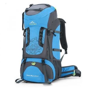 Sac de randonnée homme femme extérieur sacs à dos rando voyage multifonctionnel grande capacité sport respirant bleu MKK9