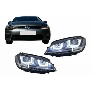 Phares 3D Pour VW Golf 7 VII 2012-2017 LED DRL Feux Jour Flux Dynamic Sequential Headlights