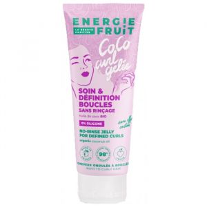 Énergie Fruit Gelée Coiffante Définition Sans Rinçage Coco Cheveux Bouclés 200 ml