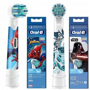 Brosse Tête Enfant - Oral-B - Kids Star Wars Spiderman - Compatibles Brossettes Électriques Douces
