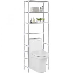 Etag&egrave;re de Salle de Bain - Support 3 Niveaux - Argent&eacute;