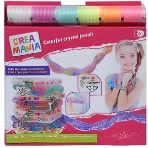 Coffret cr&eacute;atif - CREAMANIA - Bracelets fous - 680 perles color&eacute;es - 200 paillettes - 3 ans et plus