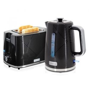 Ensemble Grille Pain et Bouilloire - Briebe - SKT1170BLK - 2 Fentes - 17L - 2200W - Noir